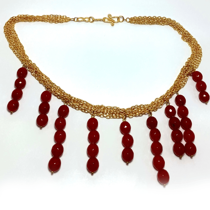 Deep Red Necklace