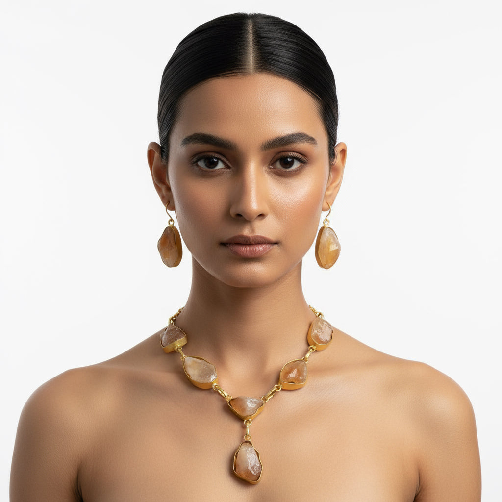 Beautiful handcrafted uncut stone design