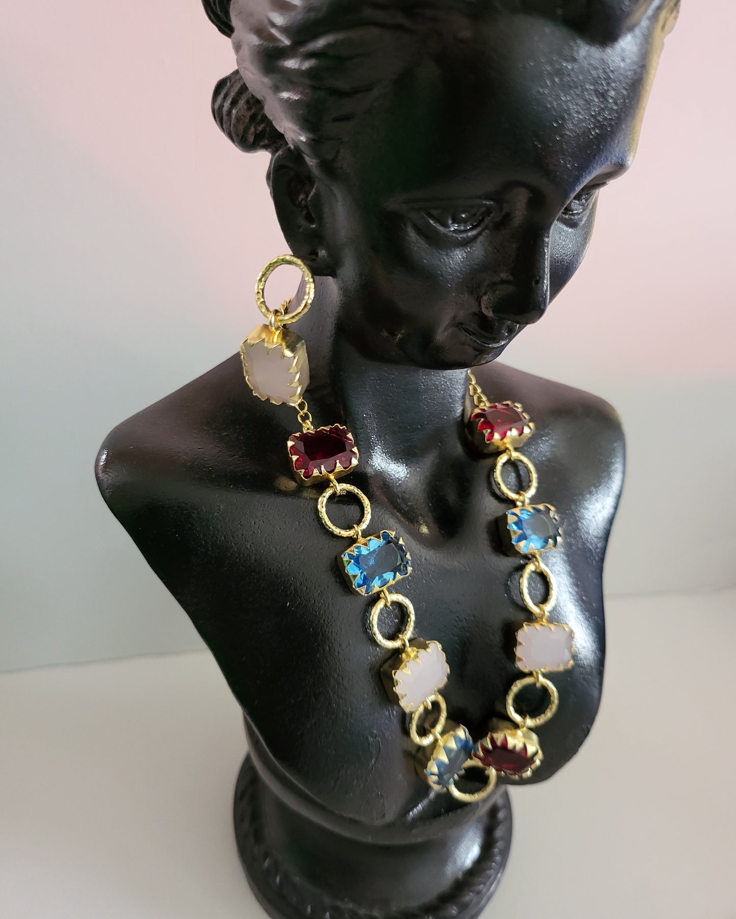 Crystal Stone Necklace Set