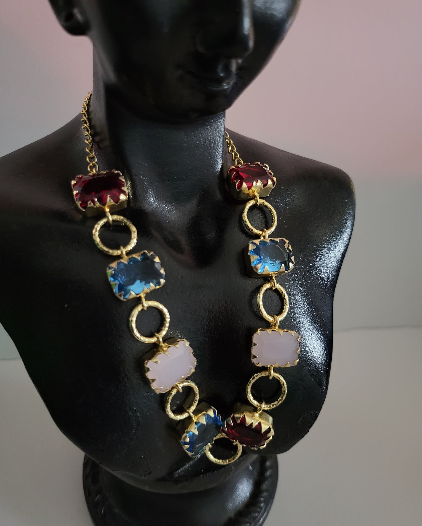 Crystal Stone Necklace Set