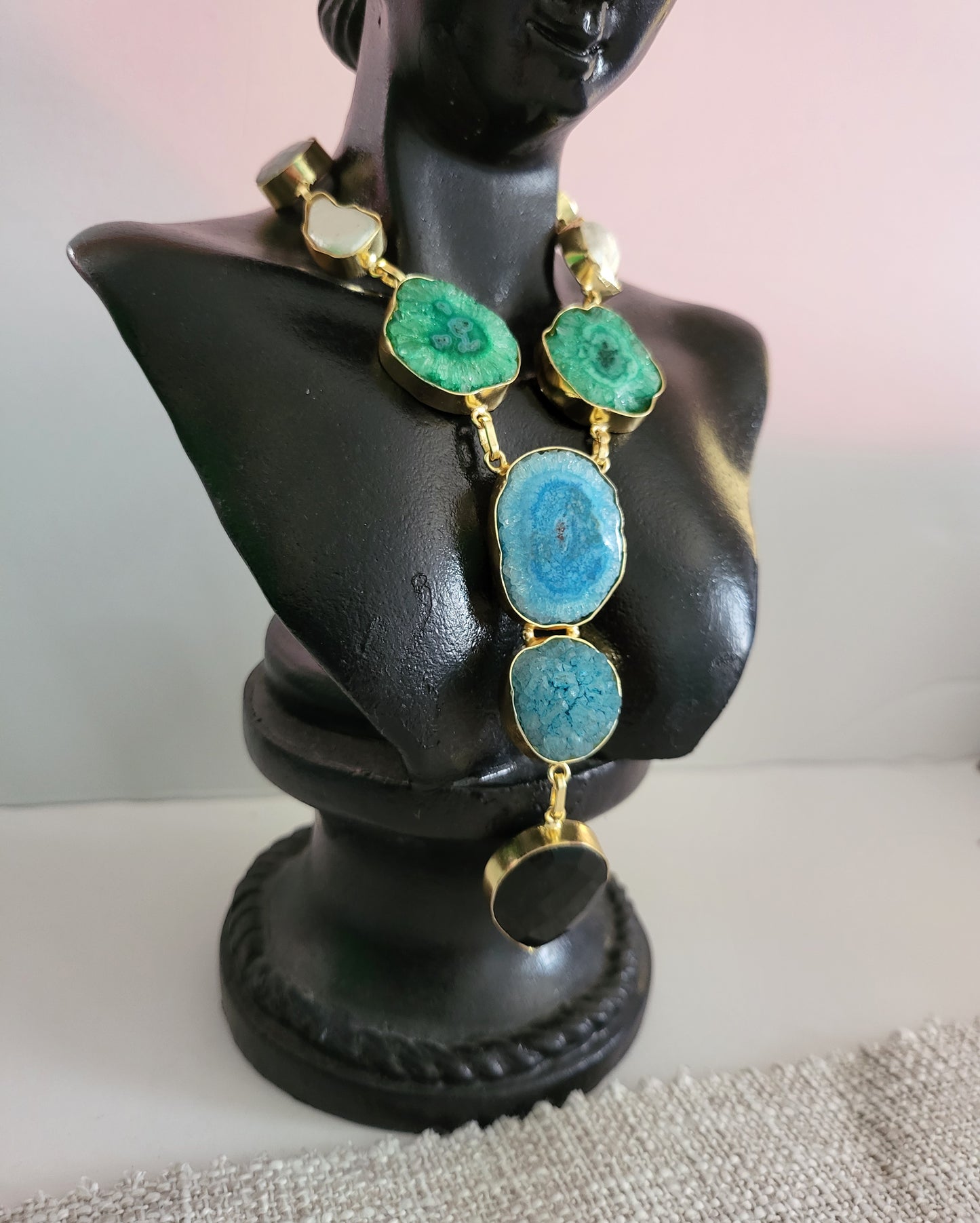 Colourful Stones Necklace Set