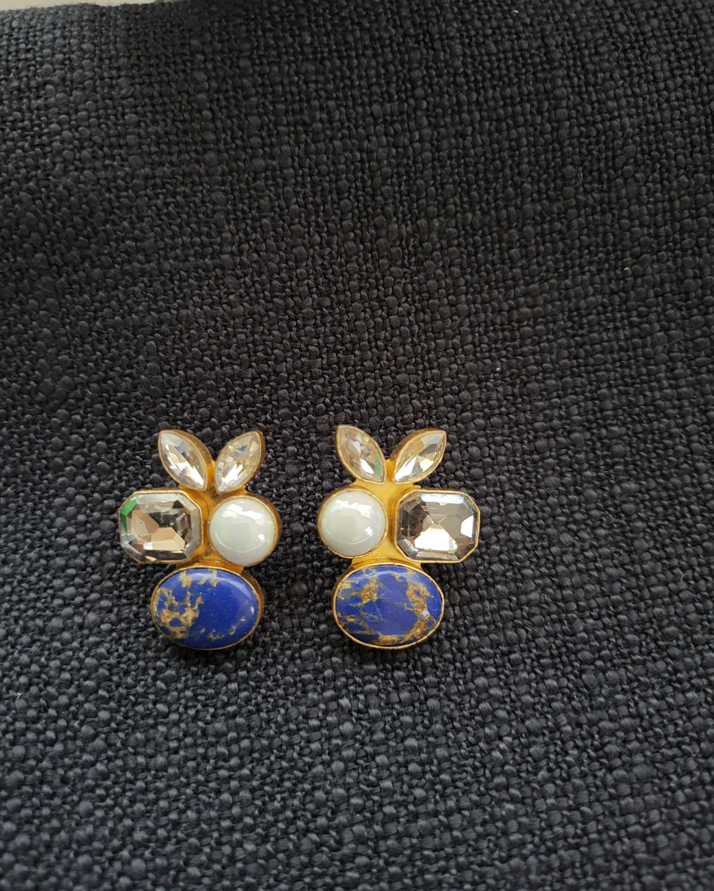 Pearl and Polki Earrings