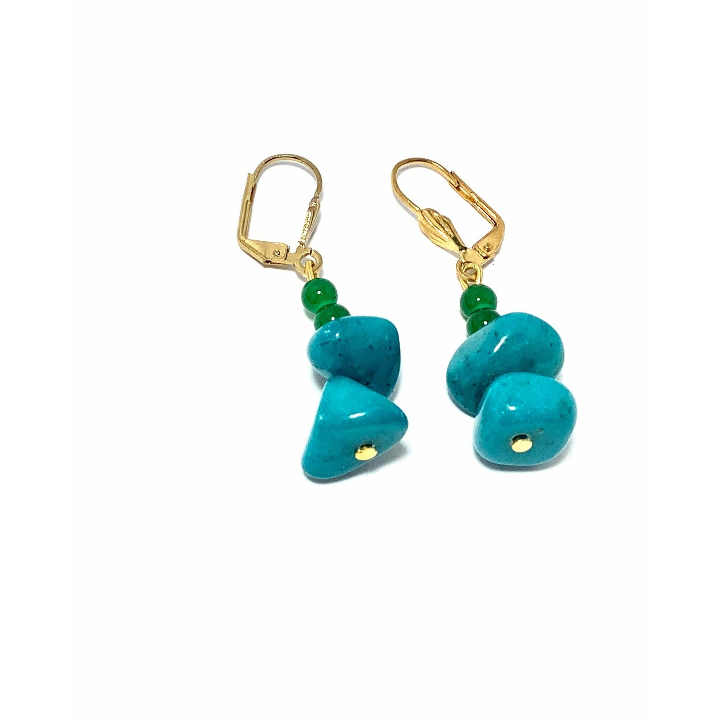 Turquoise Blue Bead Necklace Set
