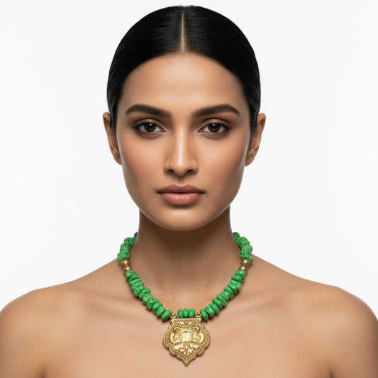 Green beads Necklace
