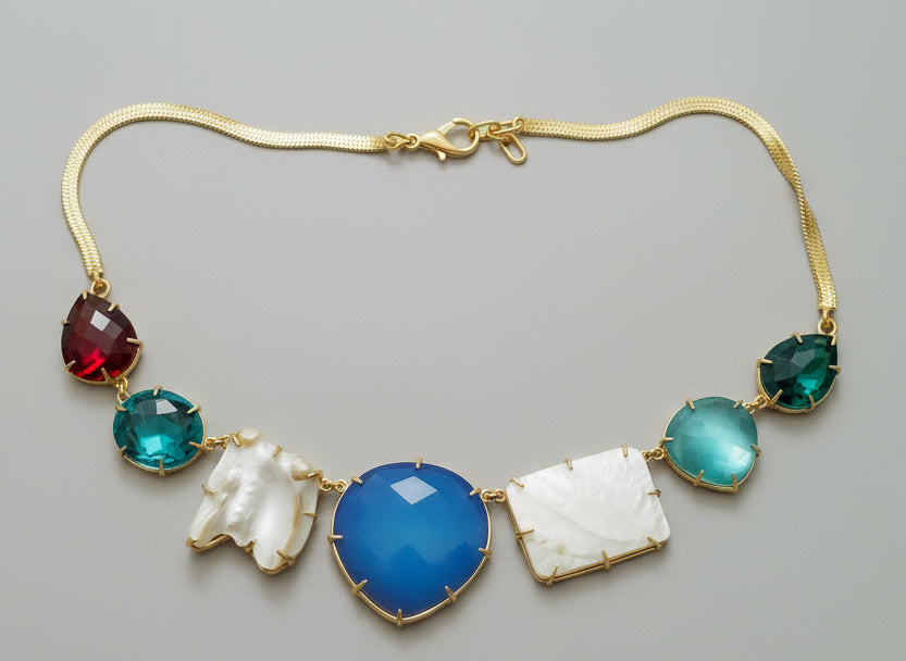 Multi color Stone Necklace