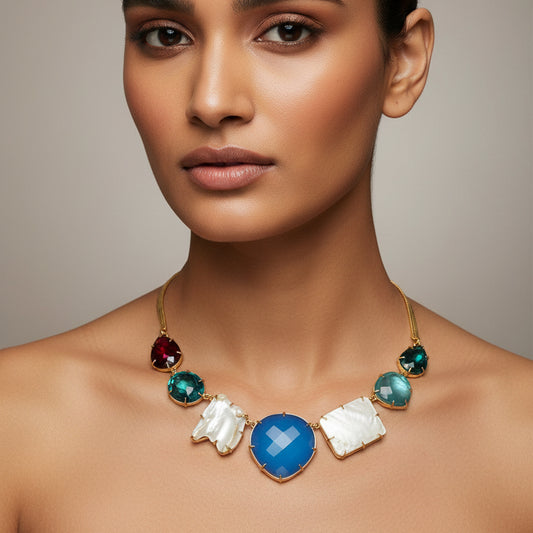 Multi color Stone Necklace