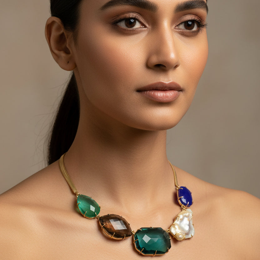 Raw Stones in a String