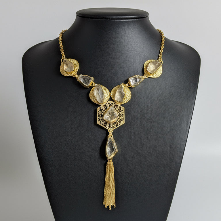 Topaz Uncut stone  Necklace