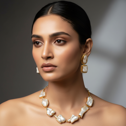 Mother of Pearl Necklace Set