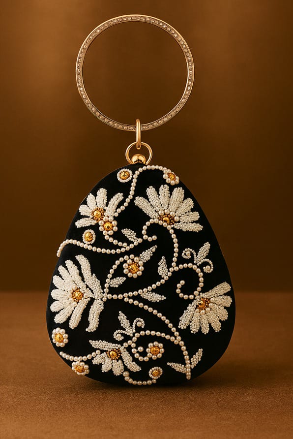 Black Party Bag with Handle