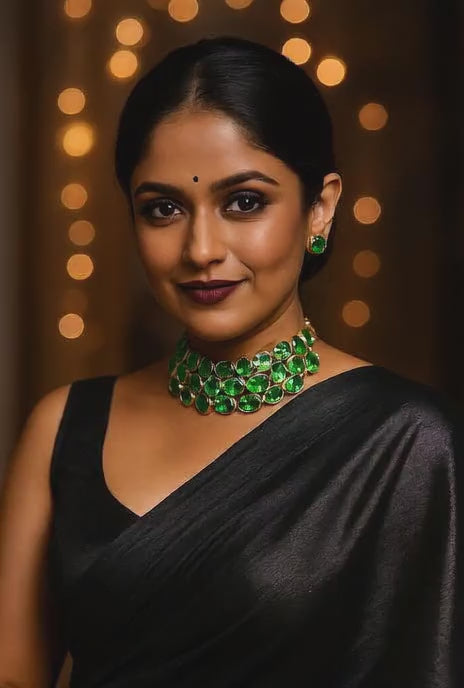Load video: Green stone Necklace