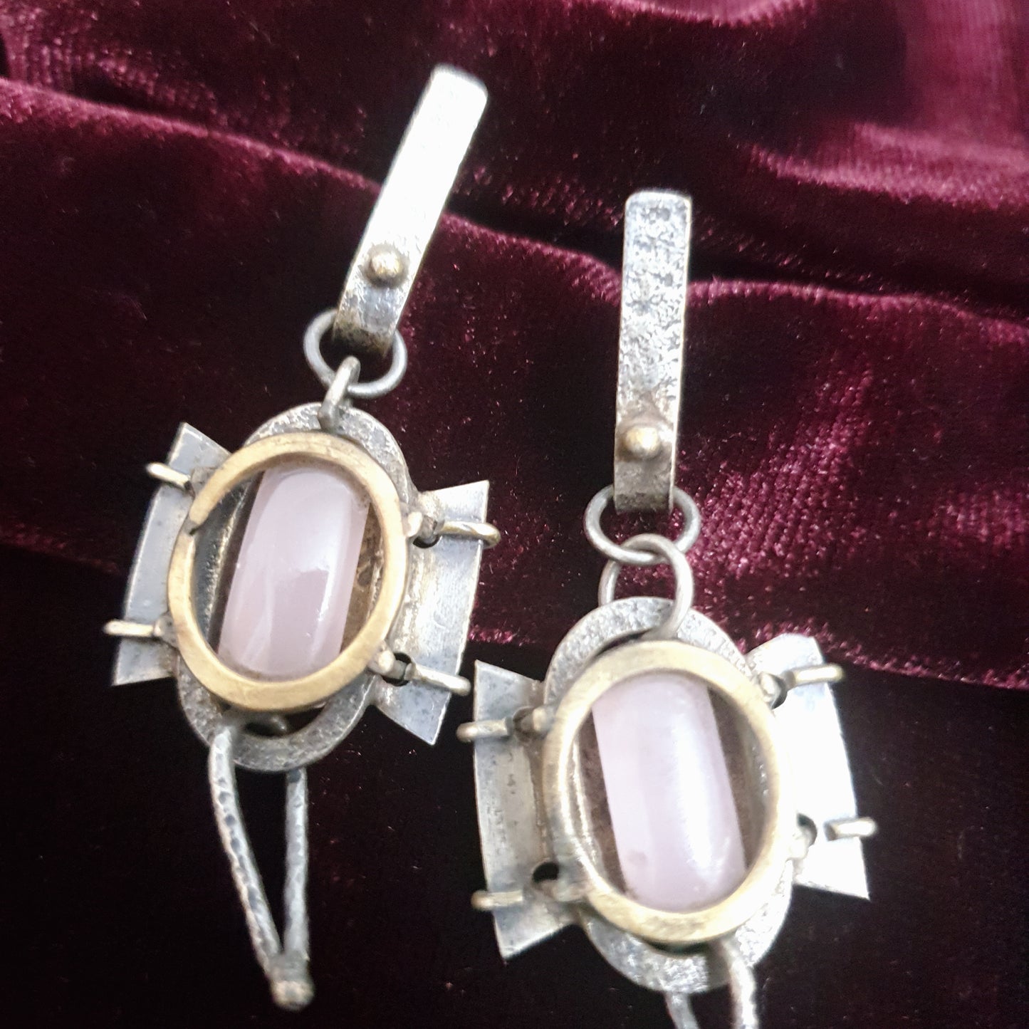 The Pink Tribal Earrings