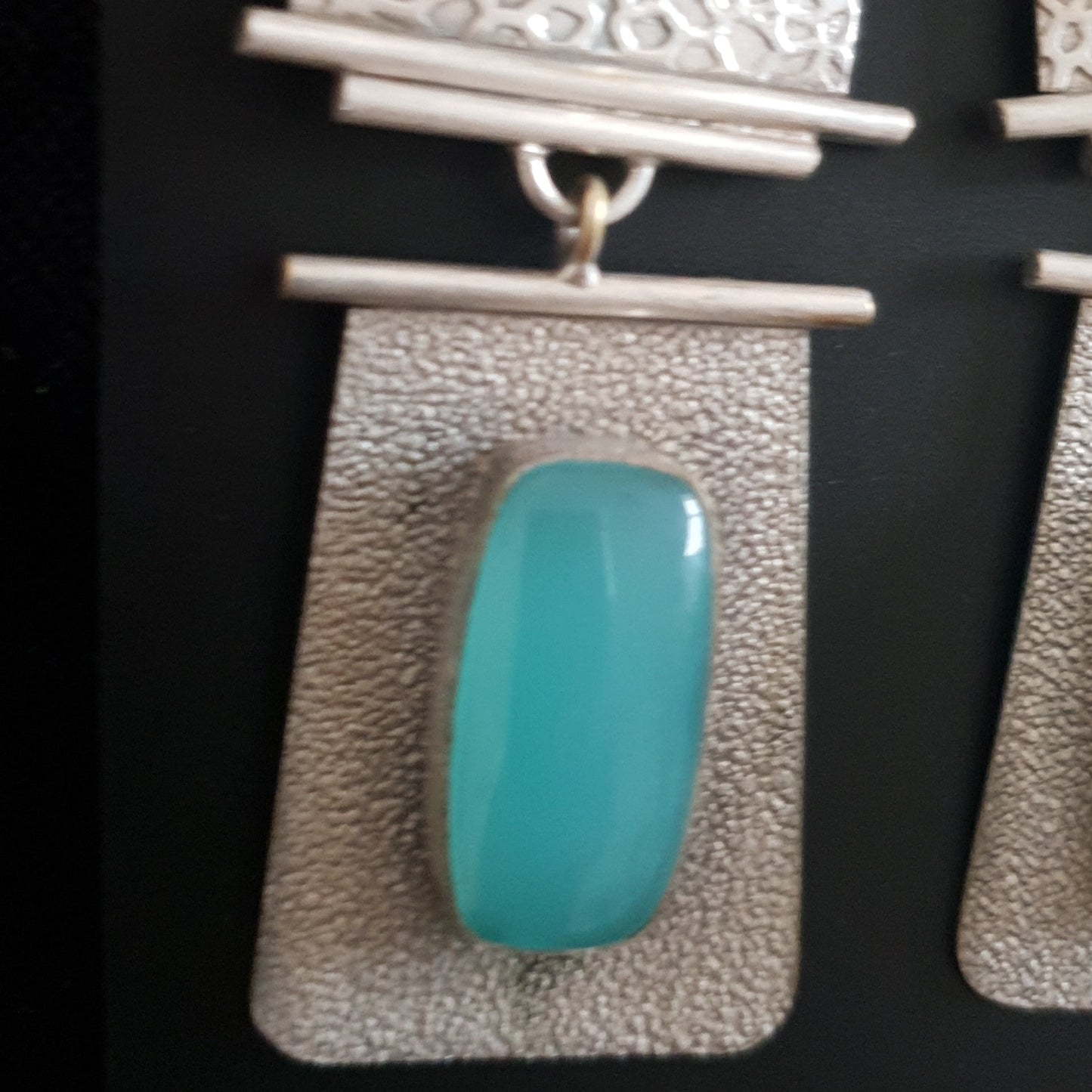 Turquoise Blue Statement Earrings