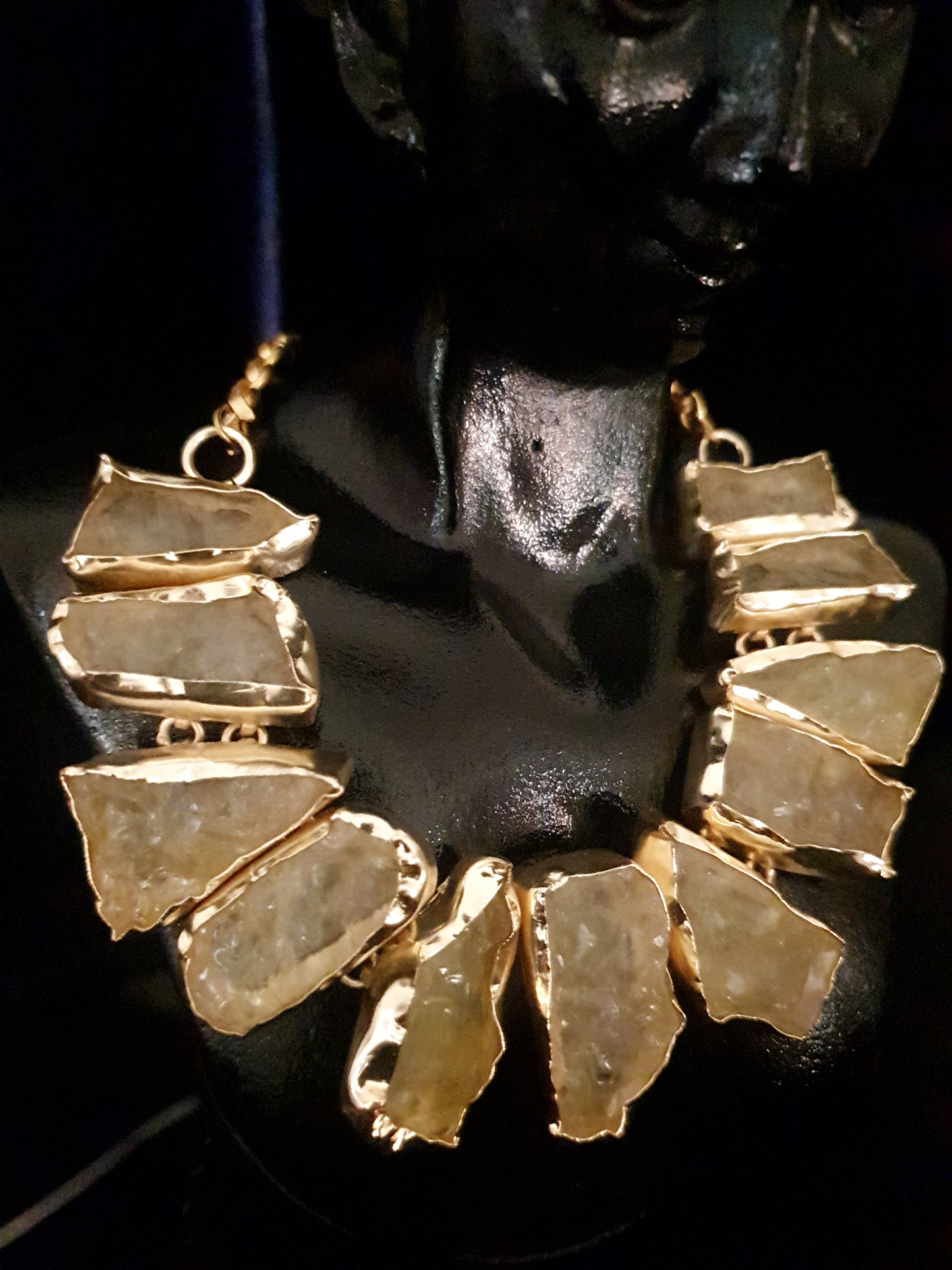 Opal Uncut Stone Necklace Set