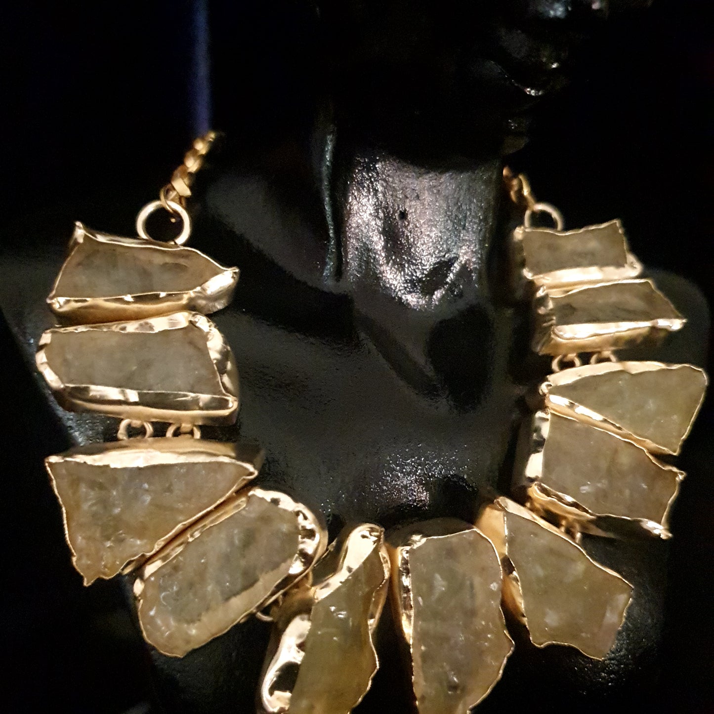 Opal Uncut Stone Necklace Set