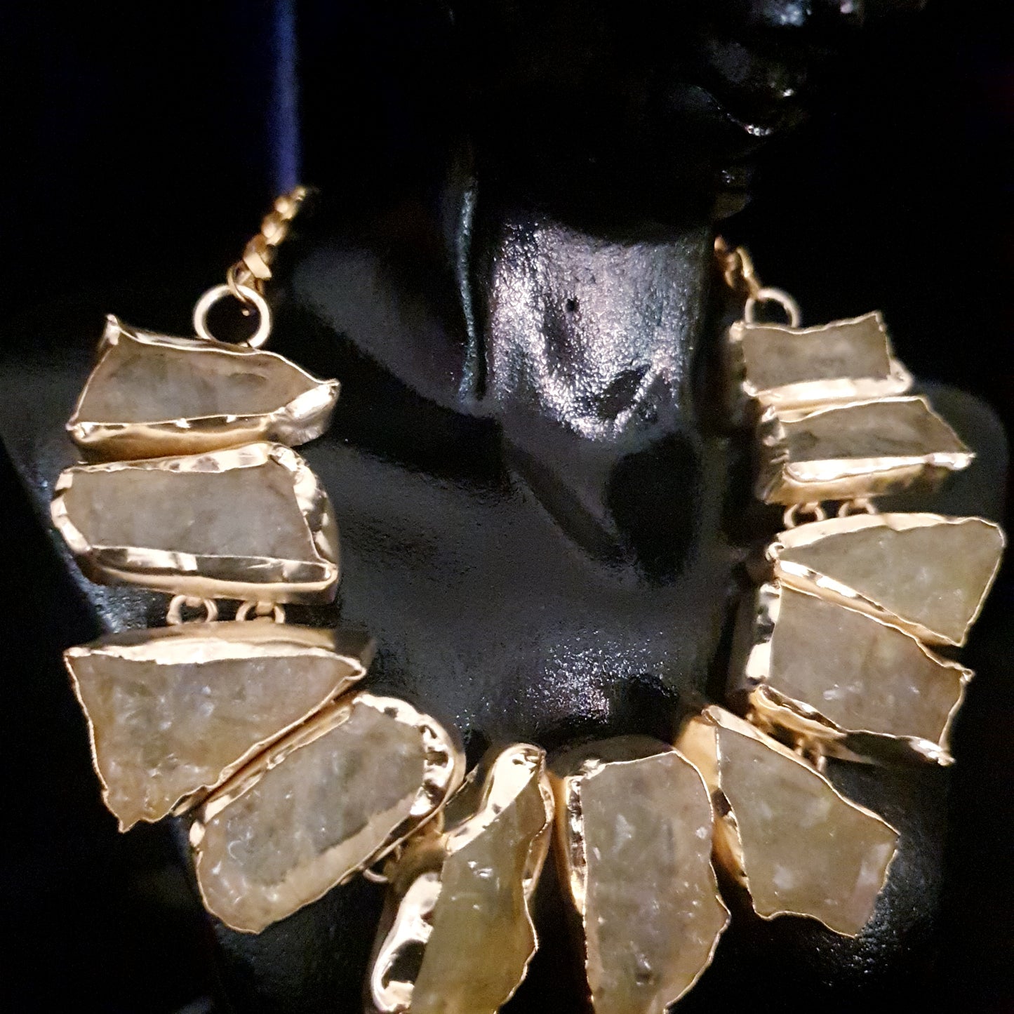 Opal Uncut Stone Necklace Set