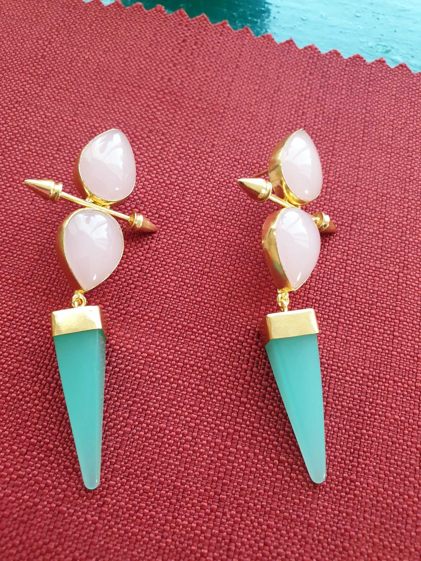 Pink passion with Green drops