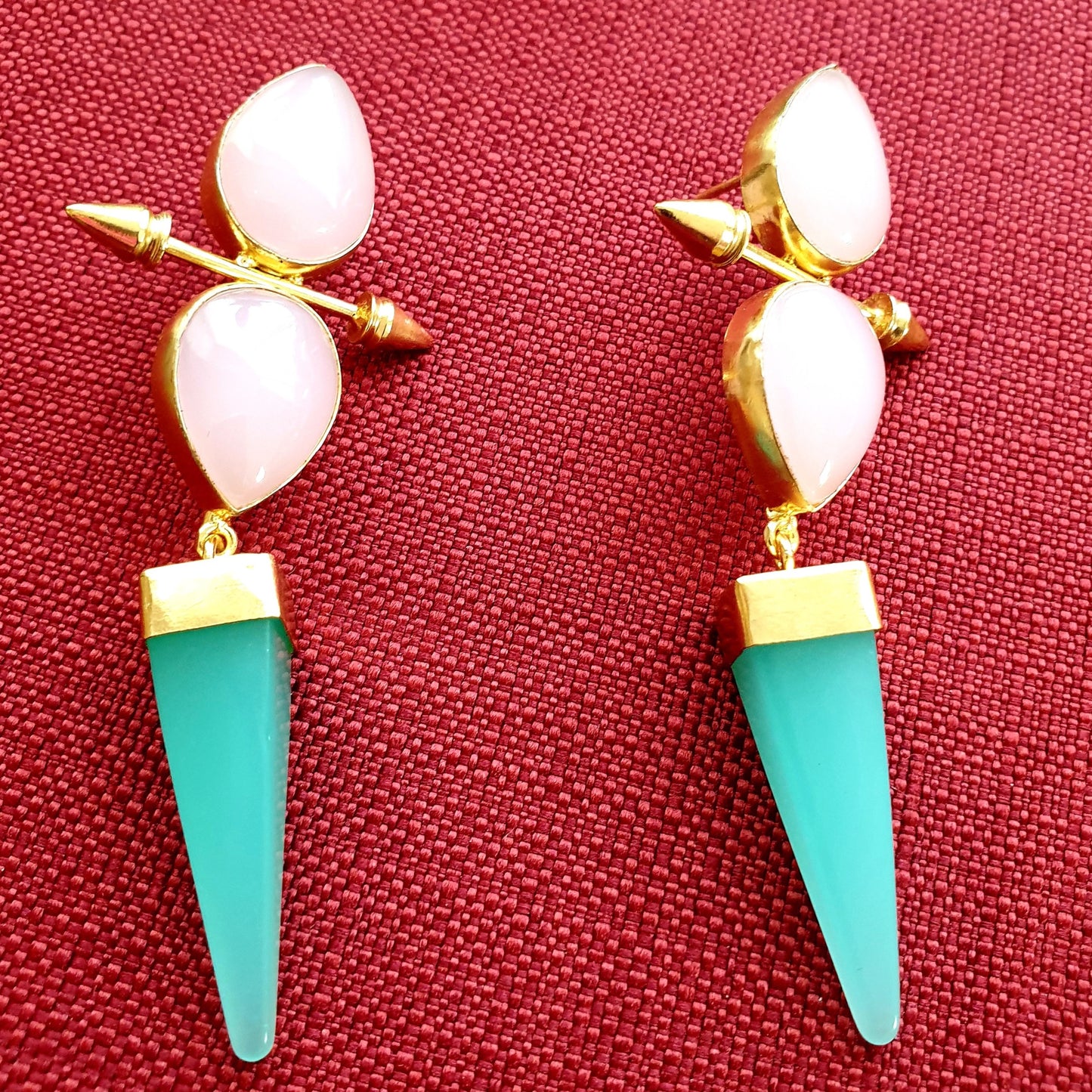 Pink passion with Green drops