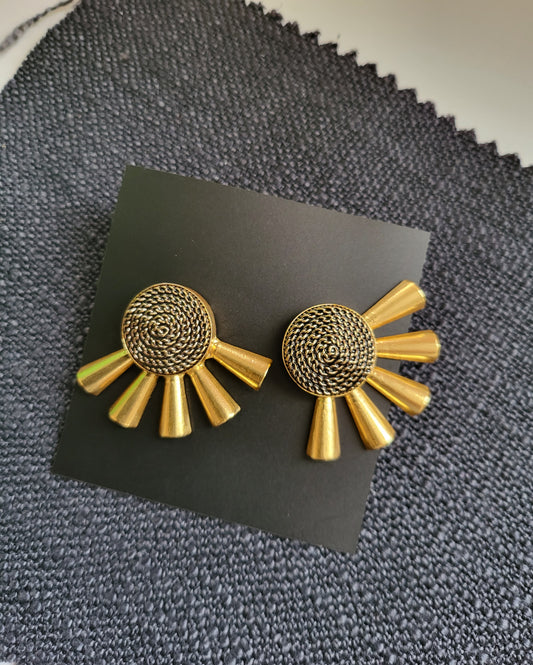 The Golden Fan Earrings