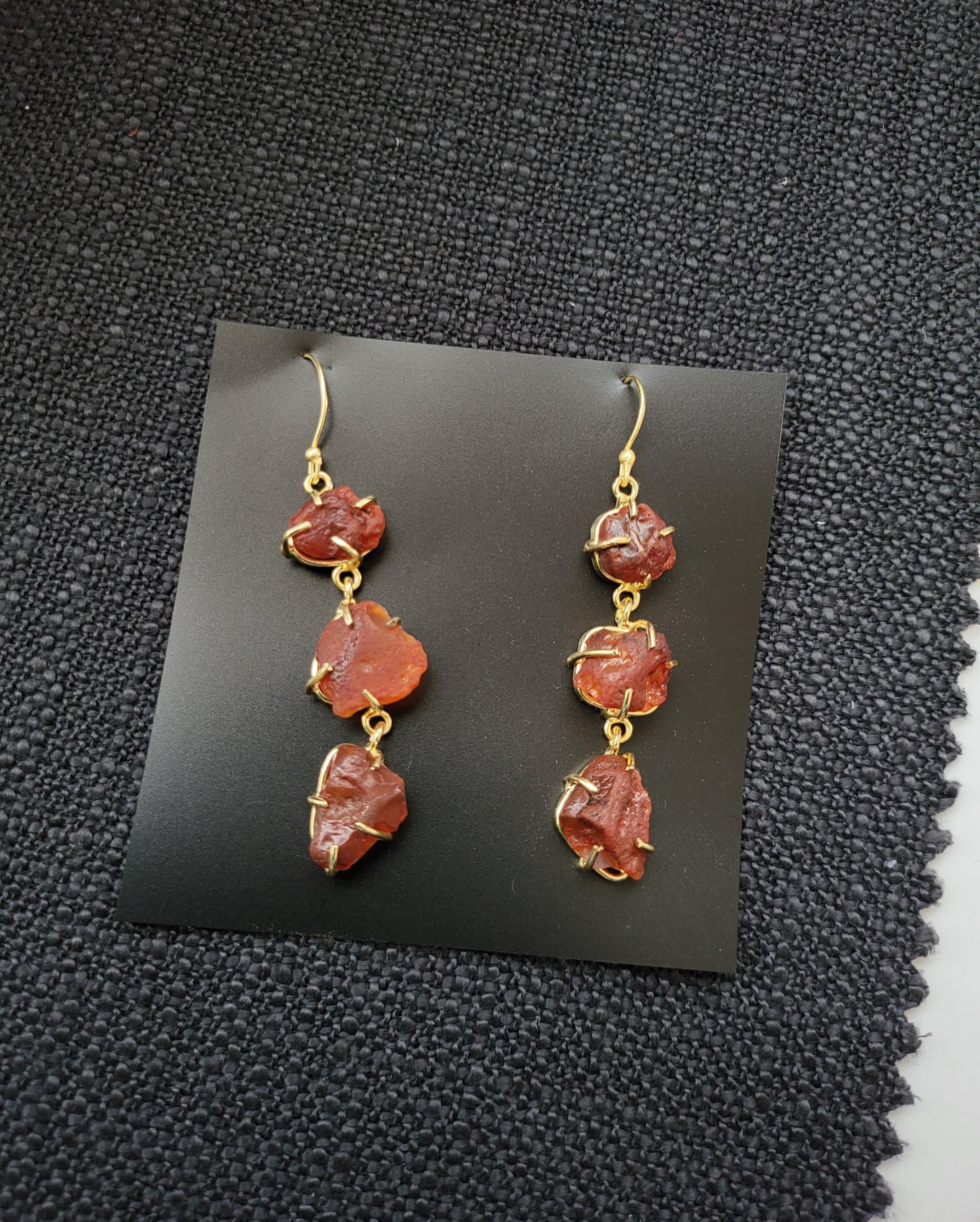 Rust Danglers earrings