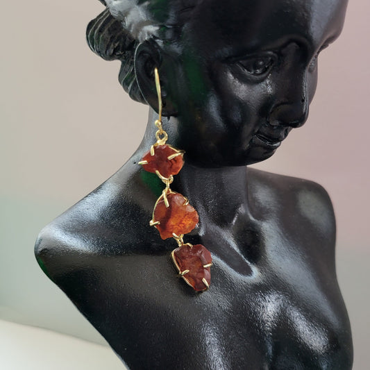 Rust Danglers earrings