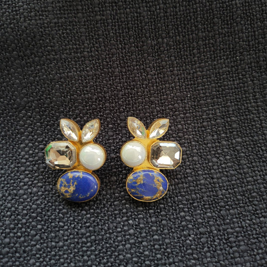 Blue stone earrings 
