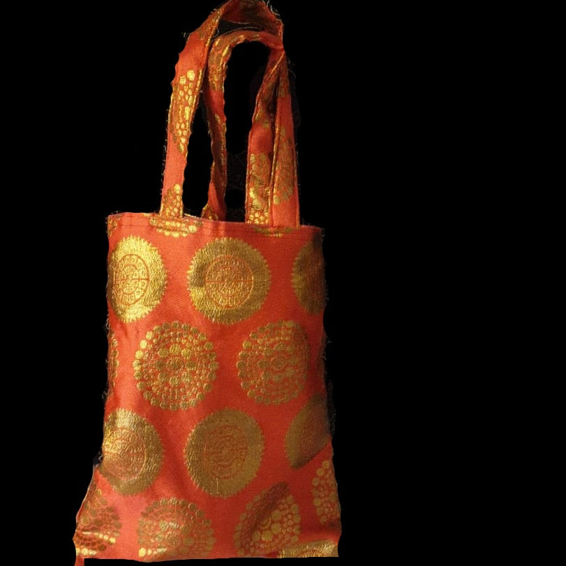 Orange Cloth Handbag