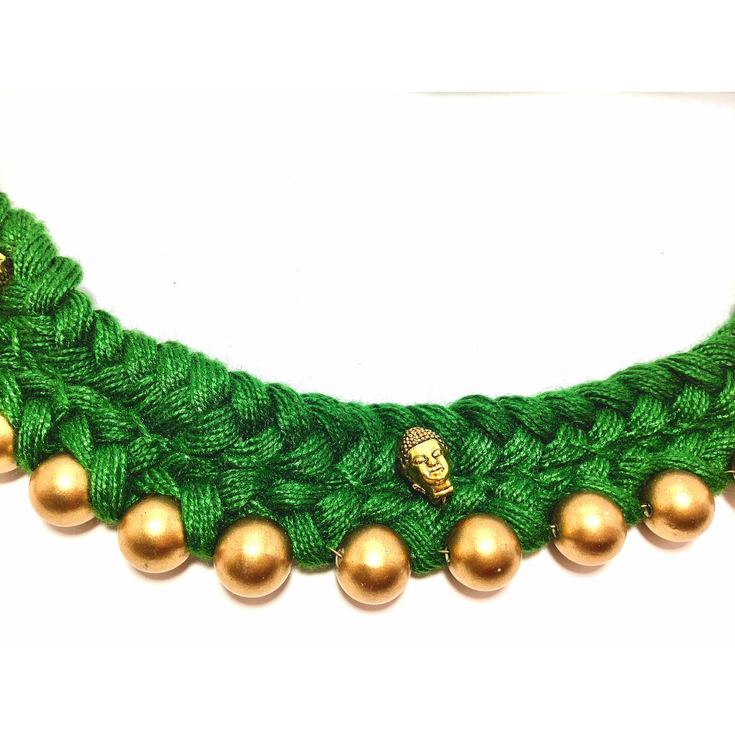 Green Braided Necklace