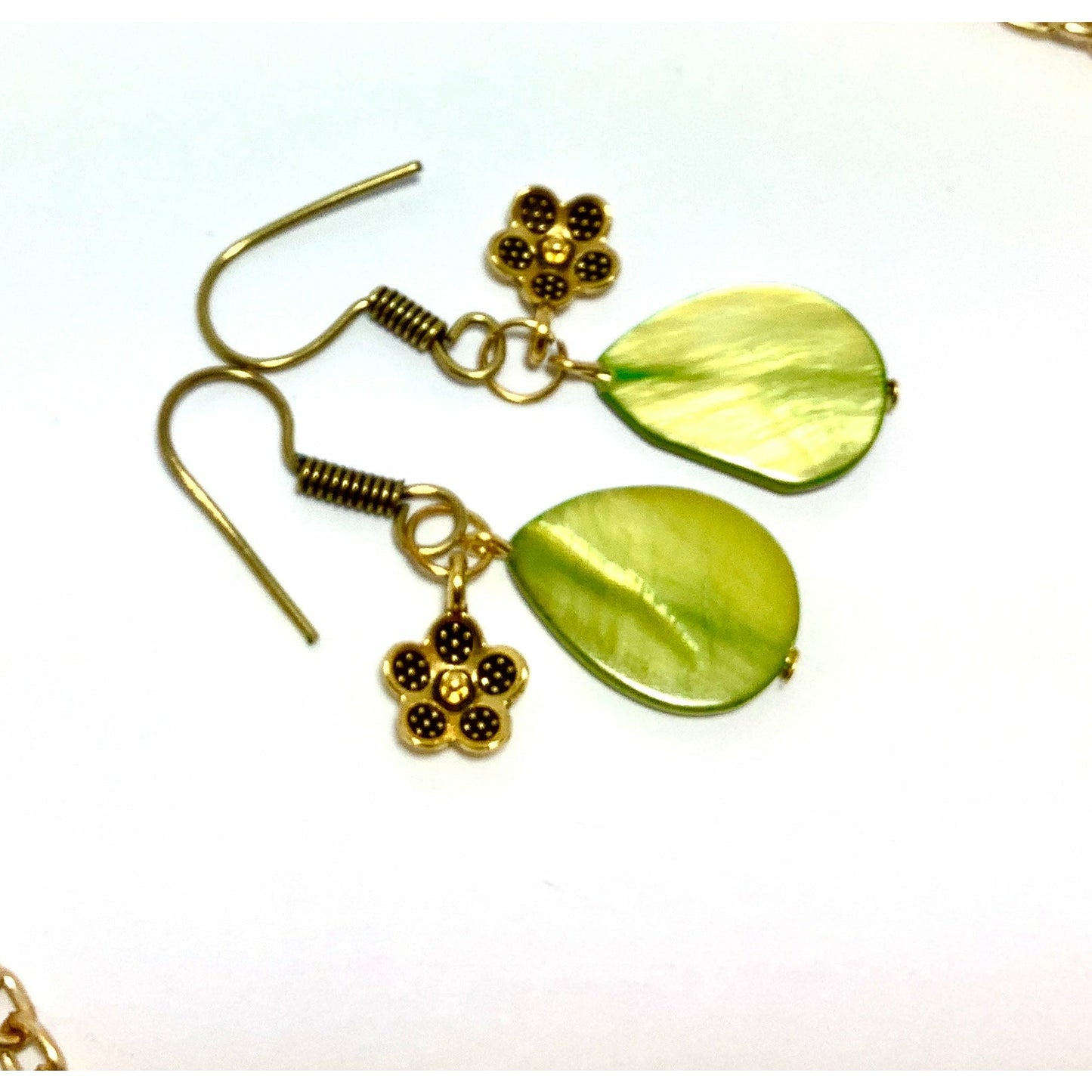 Green Leaf Handmade Necklace Set