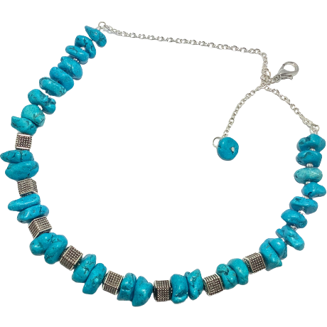 Blue Turquoise Necklace Set