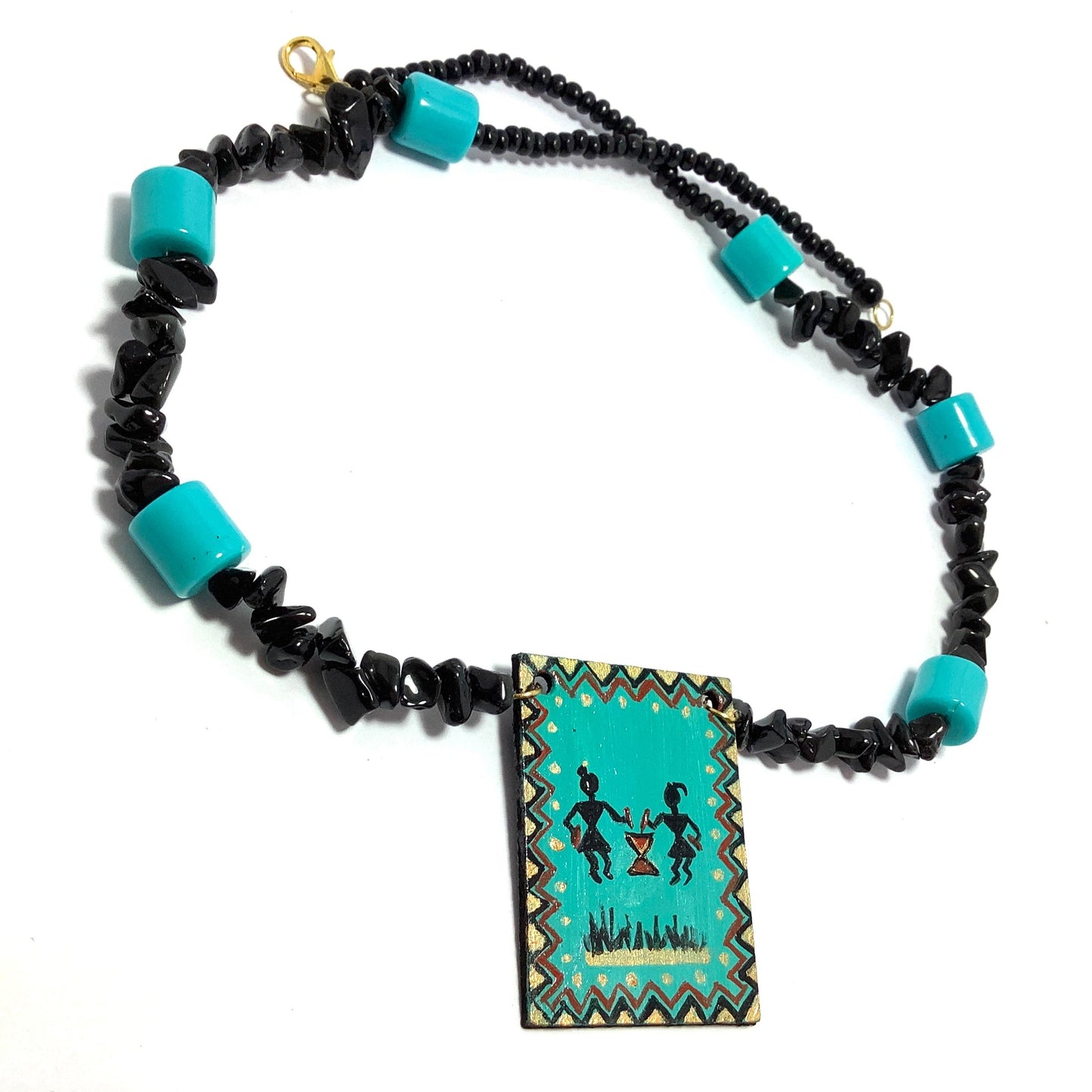Hand painted Necklace Set