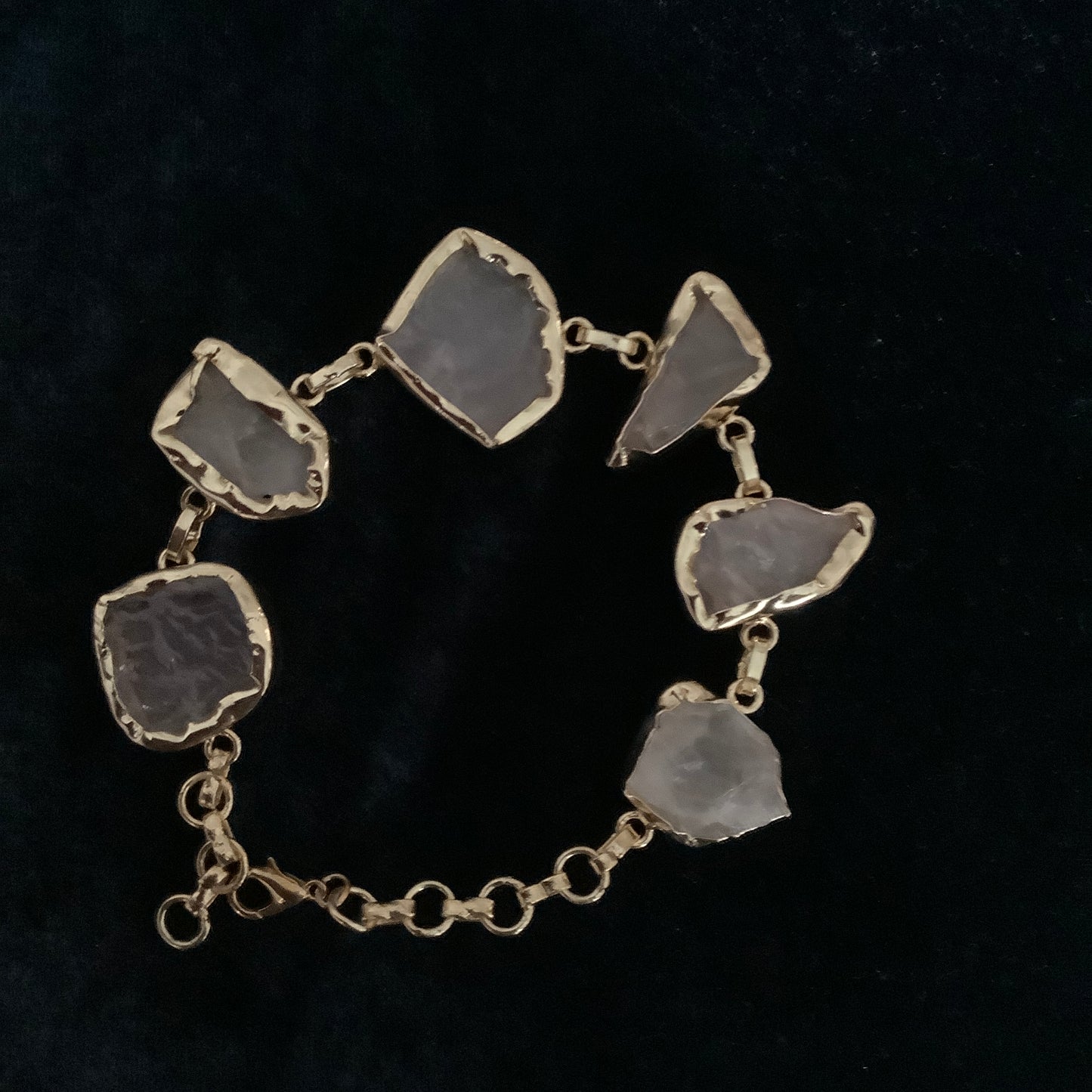The Purple Uncut stone Bracelet