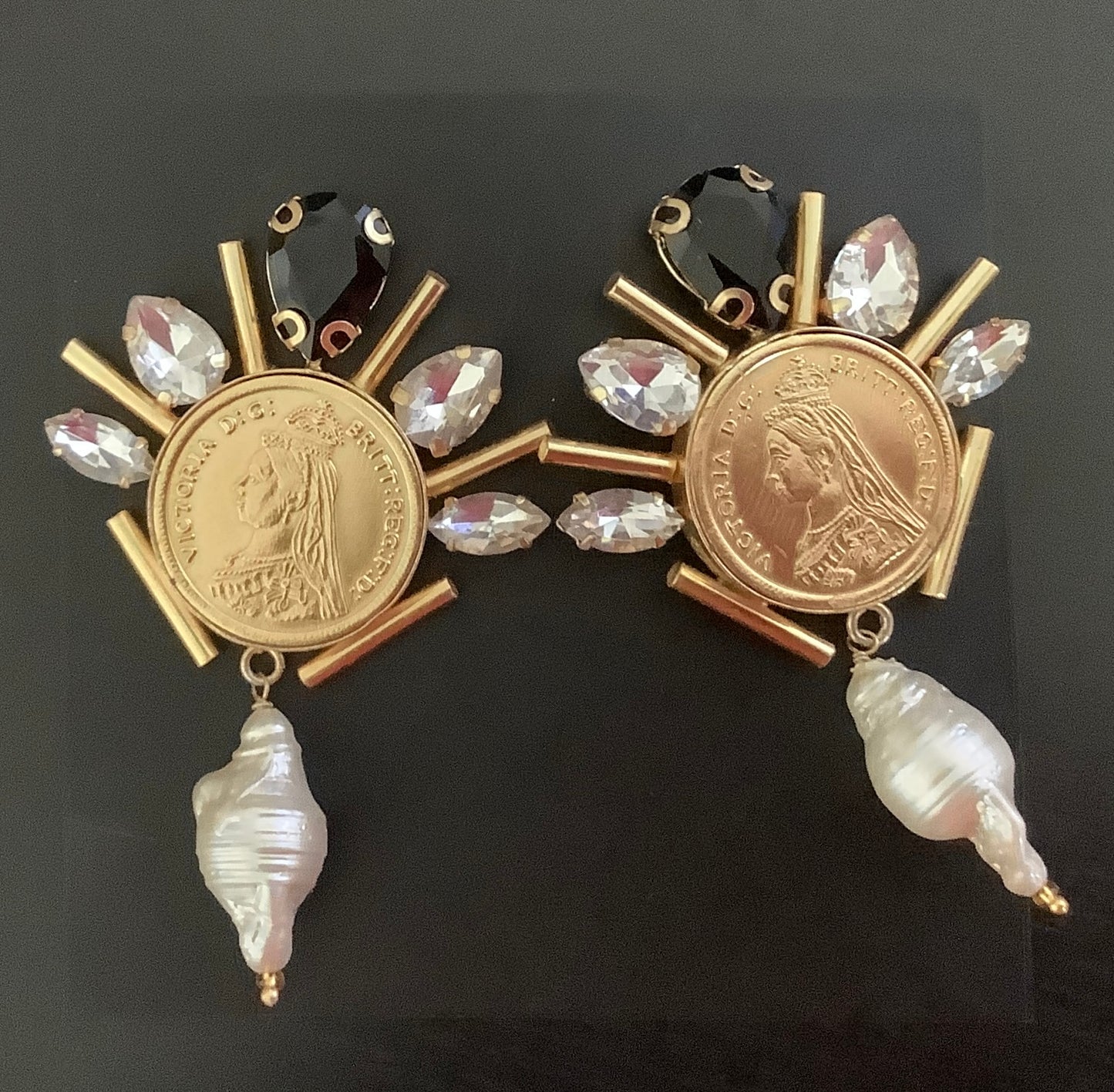 The Queen Coin  Earrings
