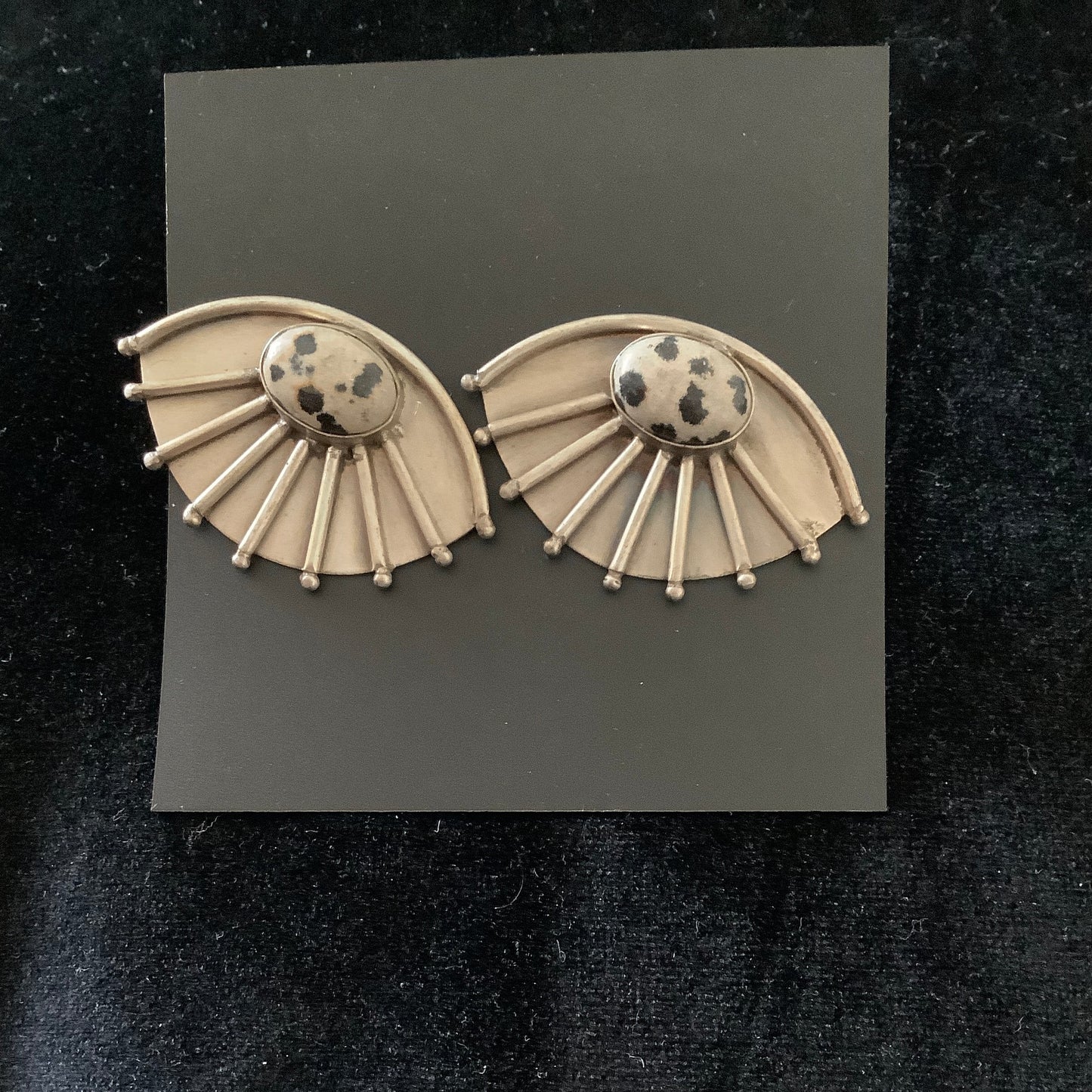 The Black Evil Eye Earrings